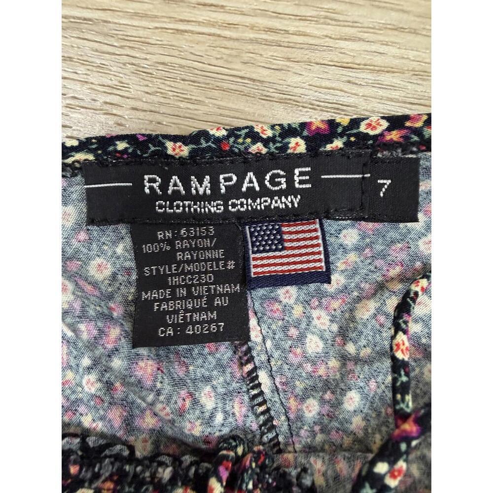 Rampage Y2K Dress Juniors 7 Floral Beaded Butterfly Sundress Midi Summer - Picture 11 of 11